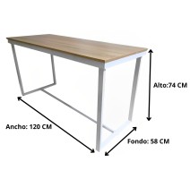 Mesa Despacho, oficina, escritorio, ordenador 120cm modelo Sintra