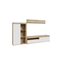 Living room complex Zorbi pakoworld white-sonoma oak melamine 265x41x158.5cm